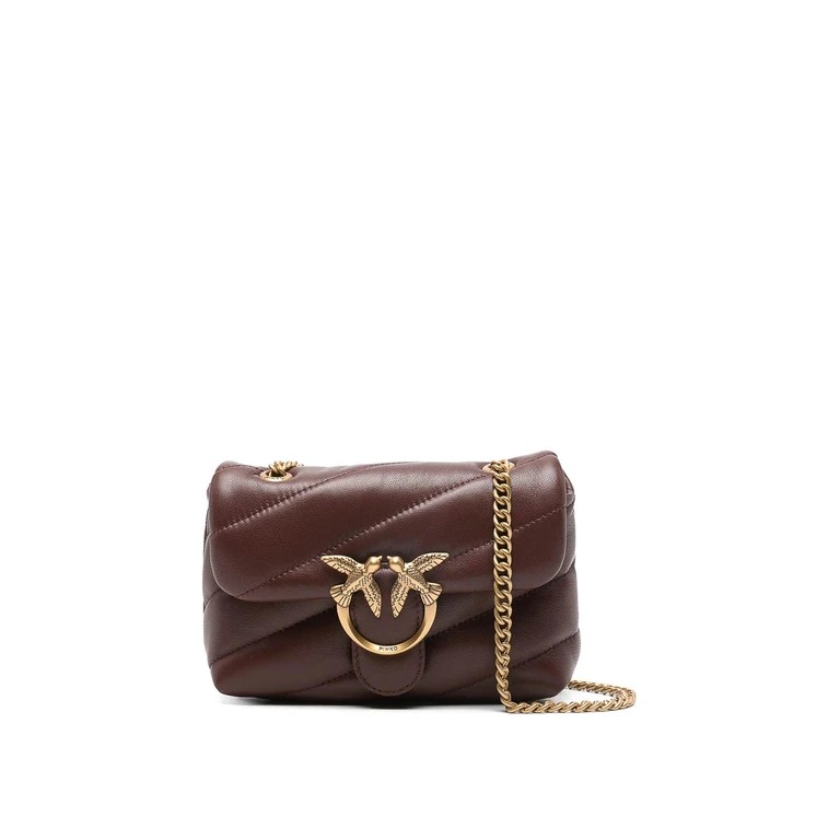 Pinko Love Baby Puff Leather Crossbody Bag