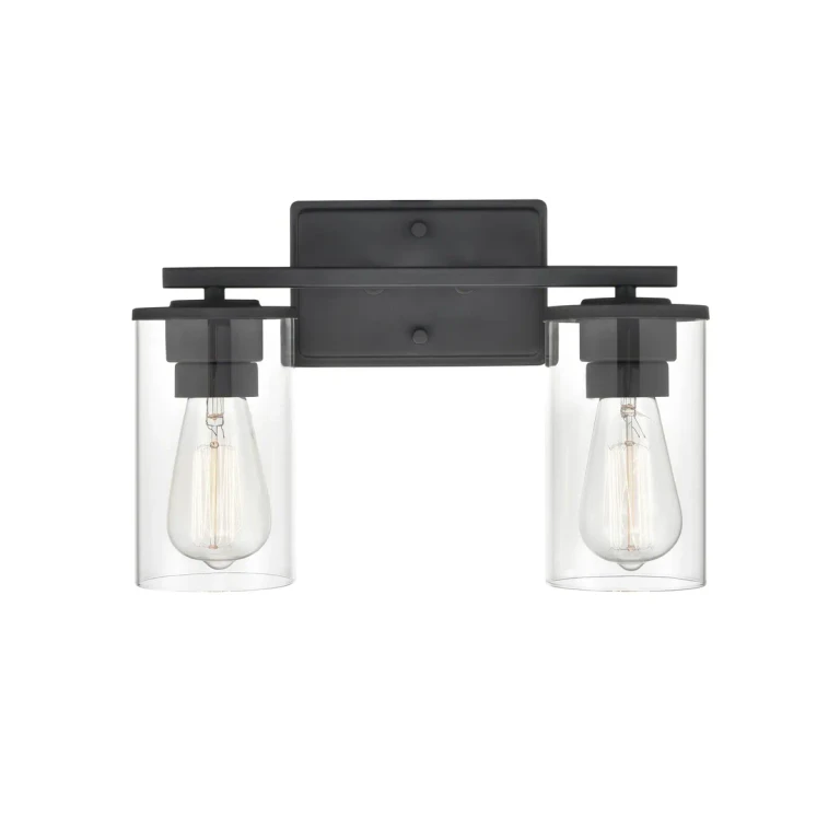 Millennium Verlana 2-Light Bathroom Vanity Light in Matte Black