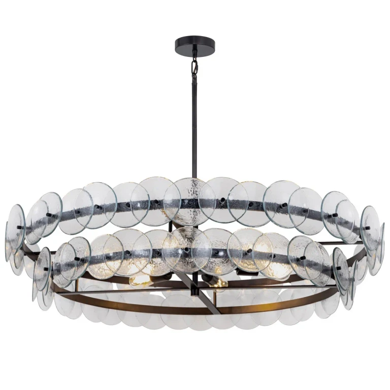 Gunmetal Six Light Chandelier from the Loren Collection