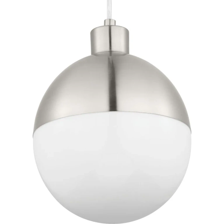 Brushed Nickel LED Pendant from the Globe Led Collection