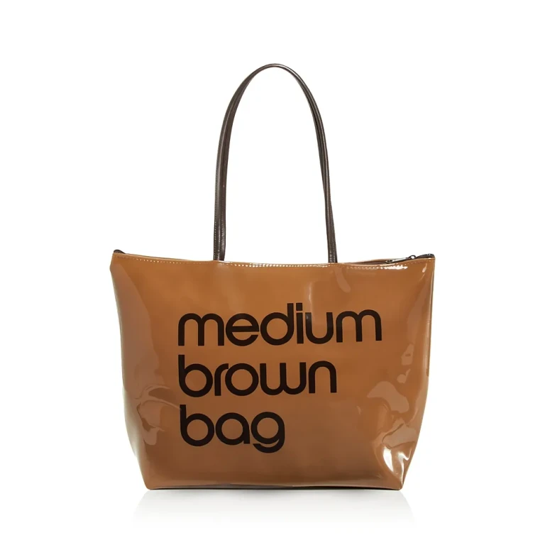 Zip Top Medium Brown Bag - Exclusive