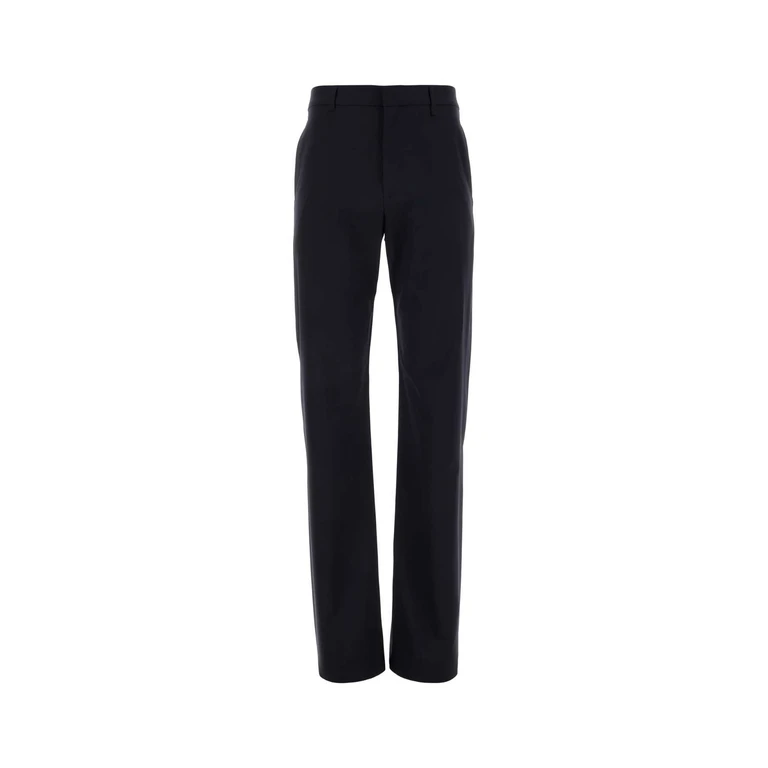 Givenchy Navy Blue Stretch Wool Blend Pant Darknavy Exterior: Nylon Elastane Pantaloni - Men