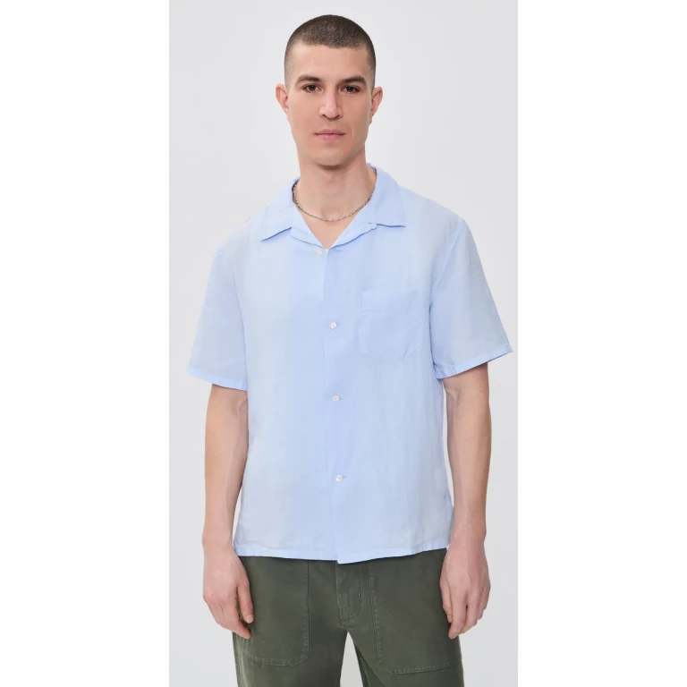 Knickerbocker Marina Linen Shirt Sky S