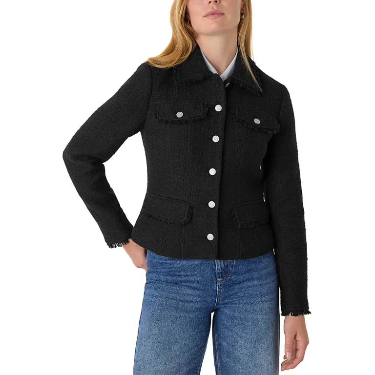 Whistles Lucie Crop Boucle Jacket