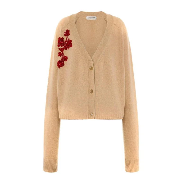 Alberta Ferretti Pull Col Rond - Beige