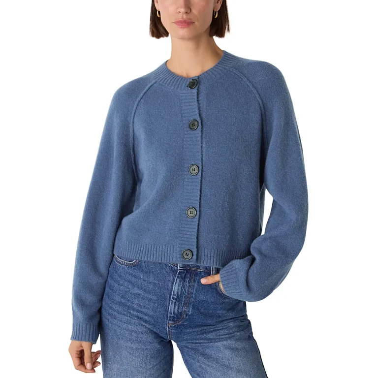 Whistles Wool Mix Crew Cardigan