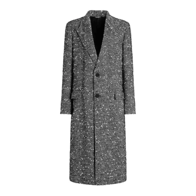 Dolce & Gabbana Double-breasted Virgin Wool Blend Coat