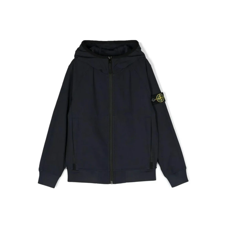 Stone Island Junior Veste Casual - Bleu