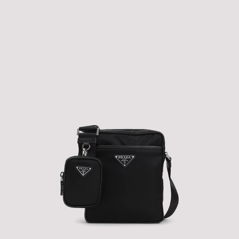 Prada Cross Body Bag Black Recycled Polyamide - Men