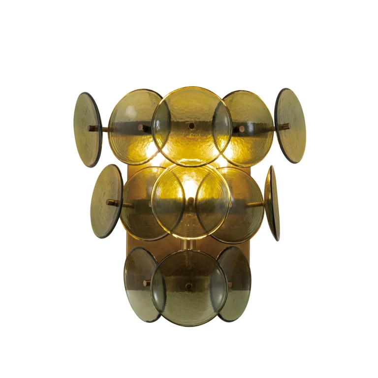 Weathered Brass Three LIght Wall Sconce from the Loren Collection