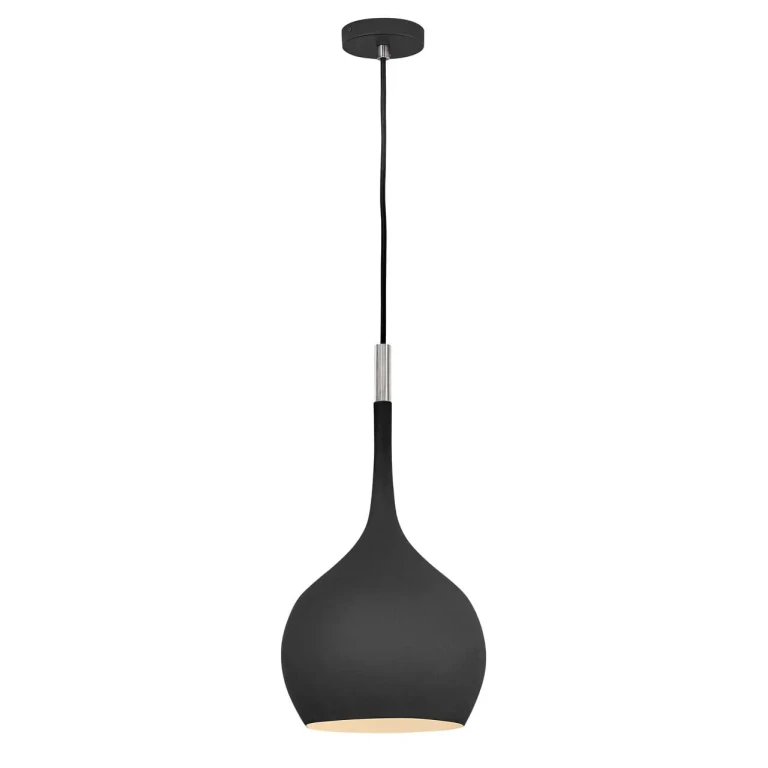 Black LED Pendant from the Ziggy Collection
