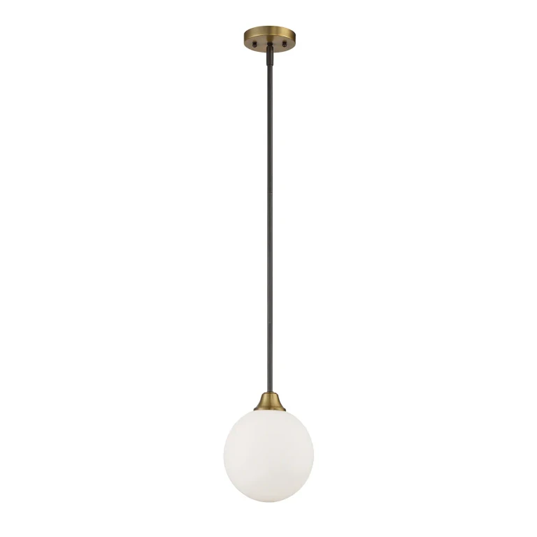Trade Winds Marcia 1-Light Mini Pendant in Oil Rubbed Bronze with Natural Brass - TW72225-79