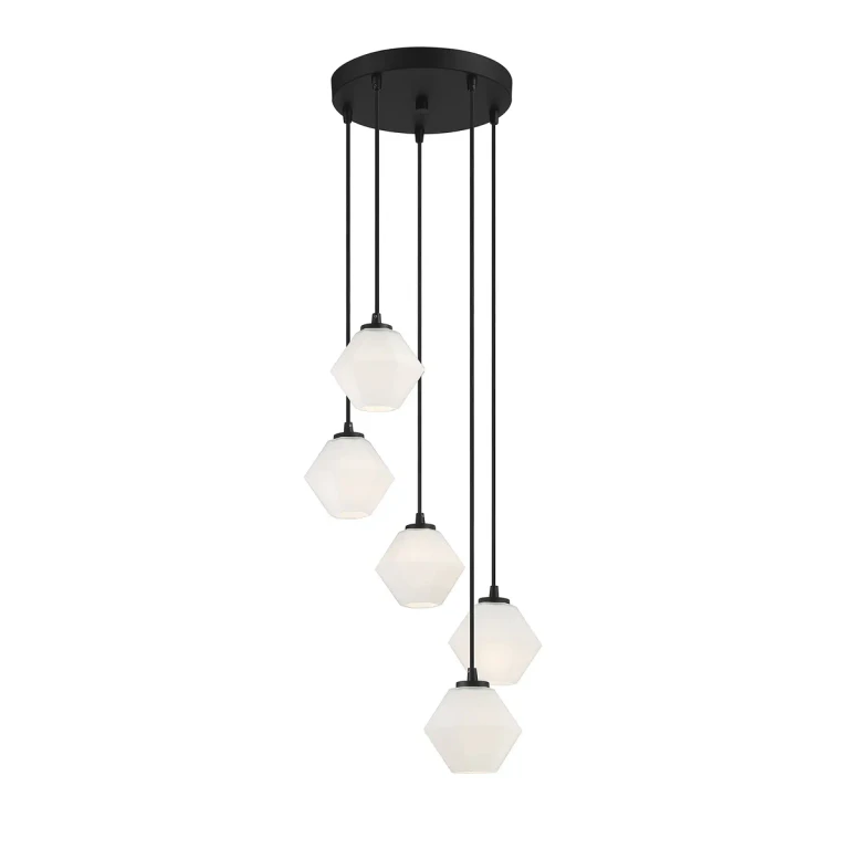 Trade Winds Lighting 5-Light Chandelier In Matte Black - TW30099-MBK