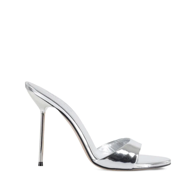 Paris Texas Mules - Argent