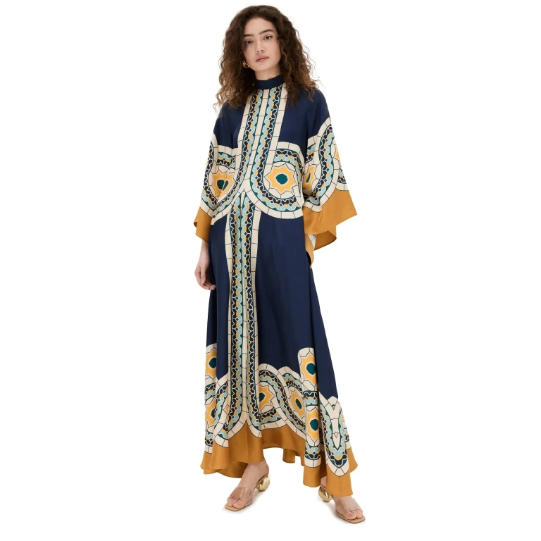 La DoubleJ Magnifico Silk Dress Mudejar Placée XS