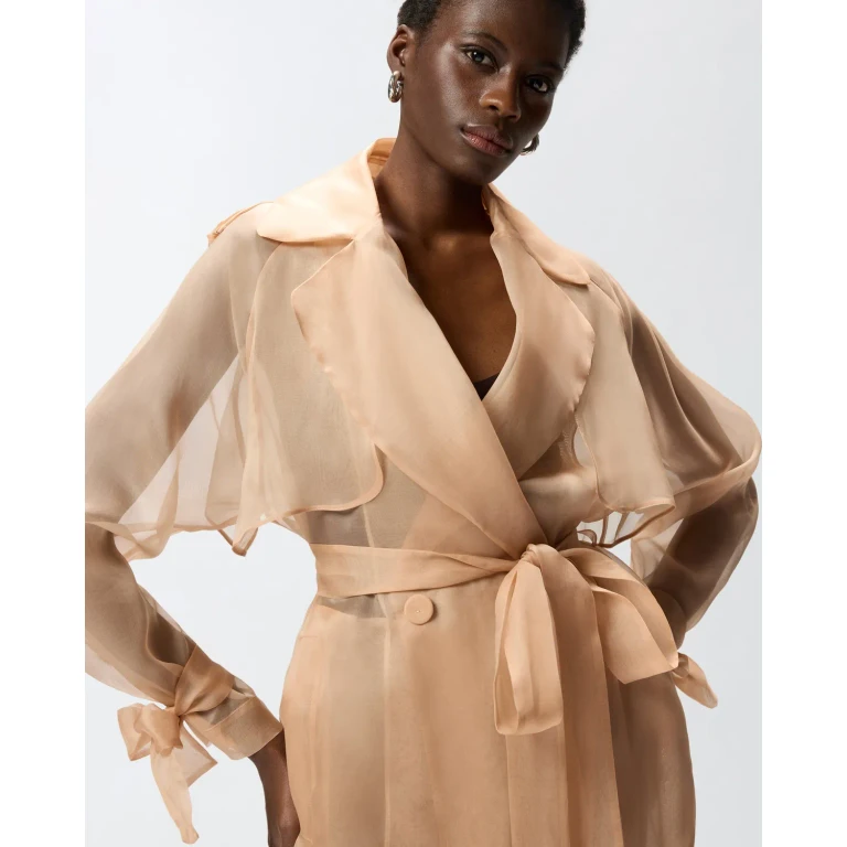 Pinko - Trench en organza de soie - 36