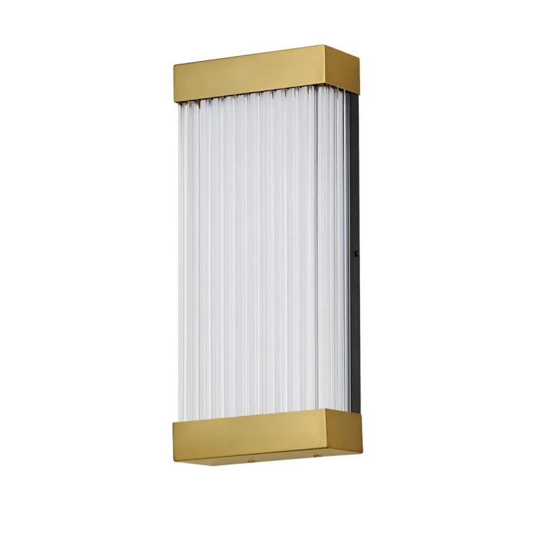 Natural Aged Brass LED Outdoor Wall Sconce from the Acropolis Collection