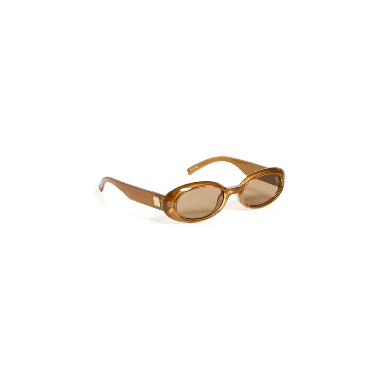 Le Specs Work It Sunglasses Gold Pearl One Size