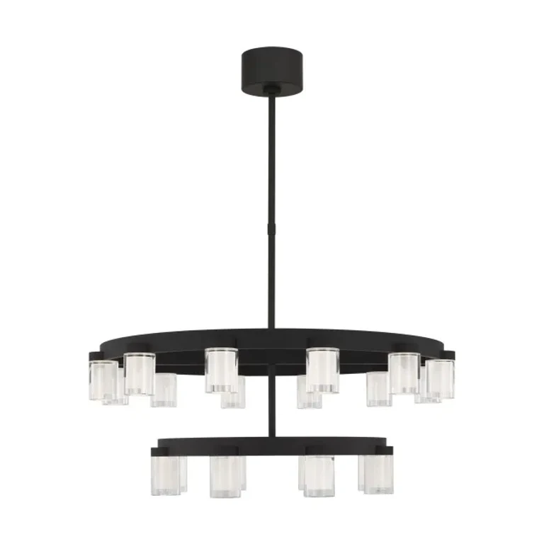 Nightshade Black LED Chandelier from the Esfera Collection