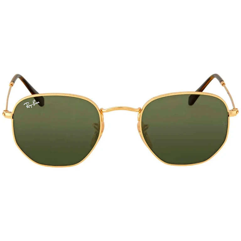 Ray Ban Hexagonal Flat Lenses Green Classic G-15 Unisex Sunglasses RB3548N 001 48