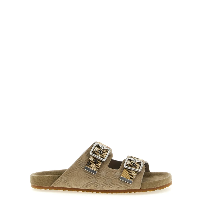 Burberry Urchin Sandals Beige Lh Polyamide Polyester - Men