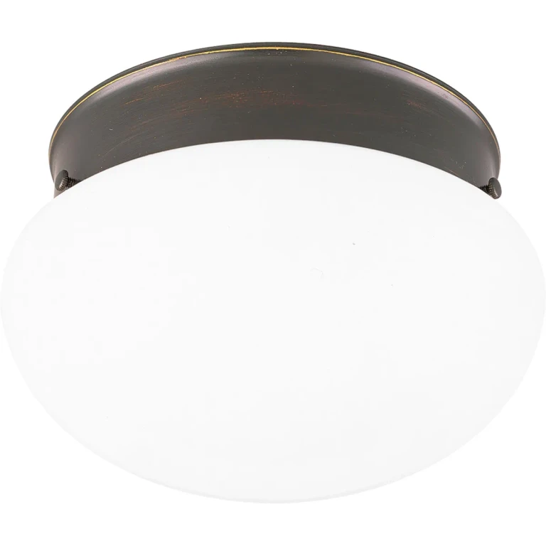 Antique Bronze Two Light Flush Mount from the Fitter Collection