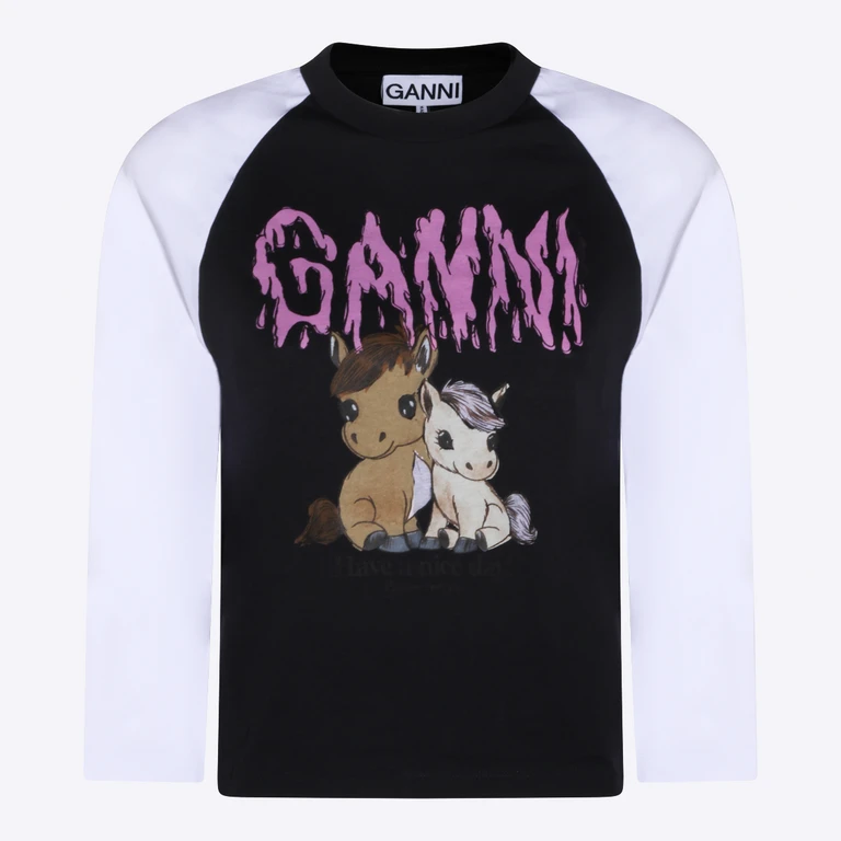 GANNI T-shirts and Polos Phantom _100 % Co - Women