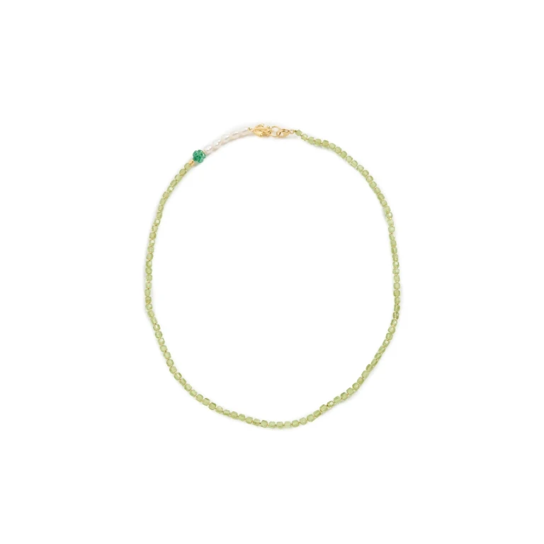 Chan Luu Lottie Necklace Peridot Mix One Size
