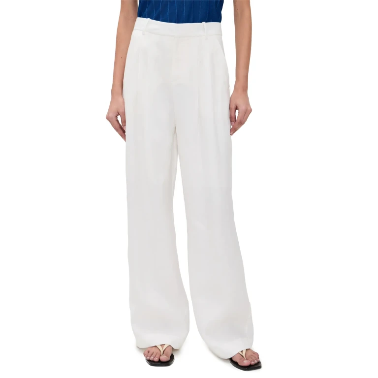 FRAME The Linen Trouser White 2
