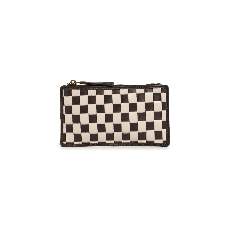 Bembien Odin Card Case Brown/Cream Check One Size