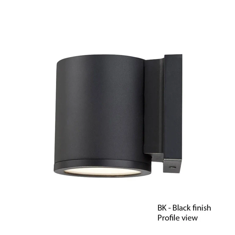 WAC Lighting 120V Tube LED Indoor/Outdoor Wall Light in Black - WS-W2605-BK