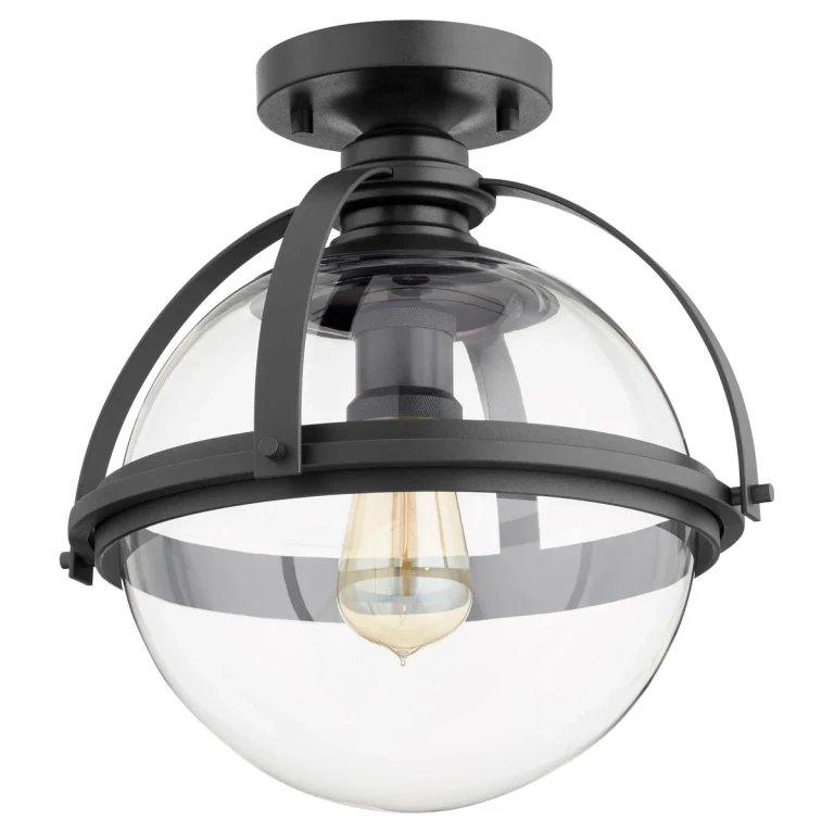 Quorum Transitional 13" Ceiling Light in Noir