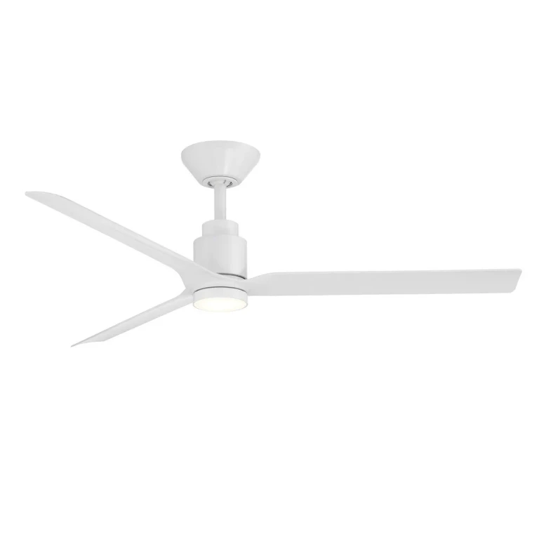Matte White 52" Ceiling Fan from the Smooth Collection