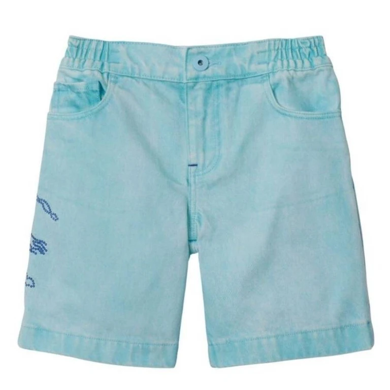 Burberry Kids EKD Castiel Denim Shorts
