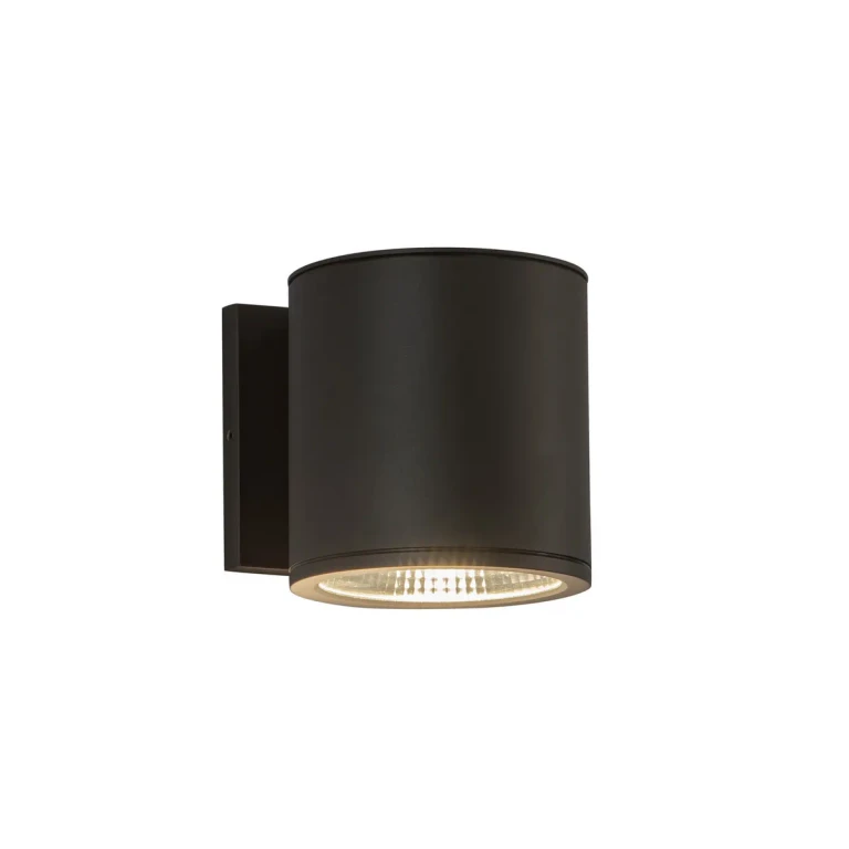 Black LED Outdoor Wall Sconce from the Nordic Collection