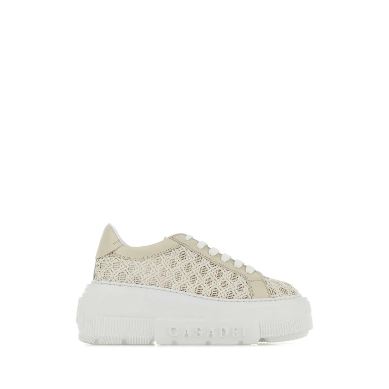 Casadei Sand Mesh Sneakers