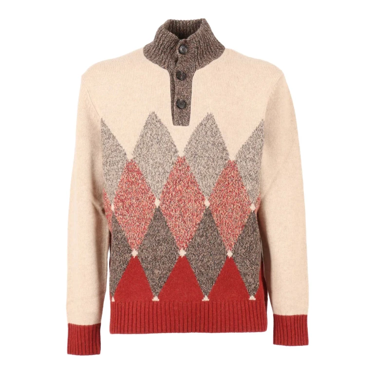 Ballantyne T Neck Pullover Button