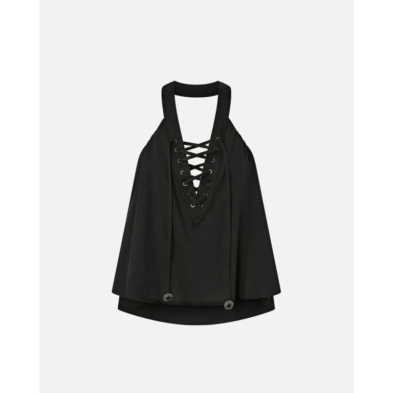 Pinko - Haut léger avec lacets et détails western - 36