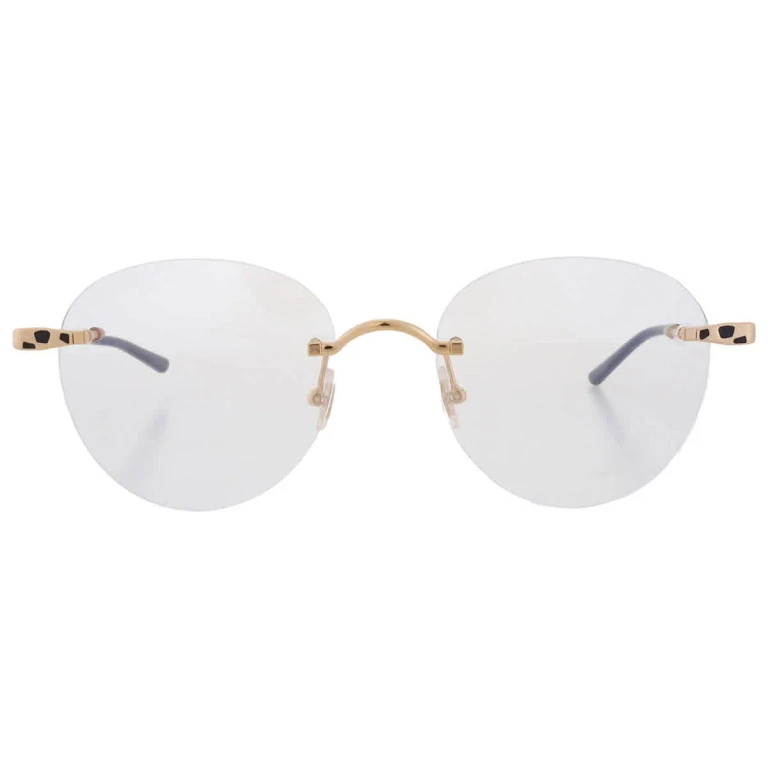 Cartier Panthere de Cartier Demo Round Ladies Eyeglasses CT0309O 001 52