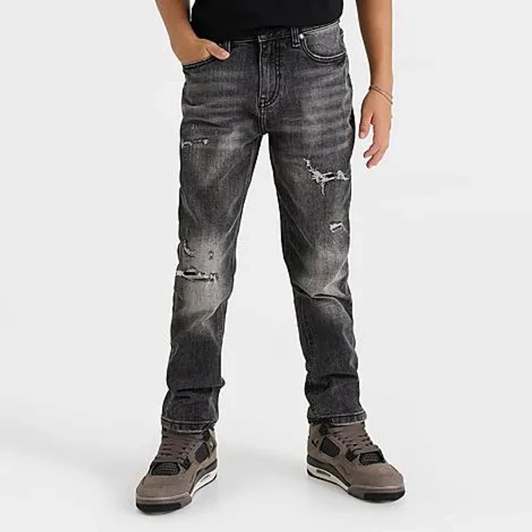 Supply & Demand Boys Big Kids Harin Denim Jeans in Washed Black Size: Small
