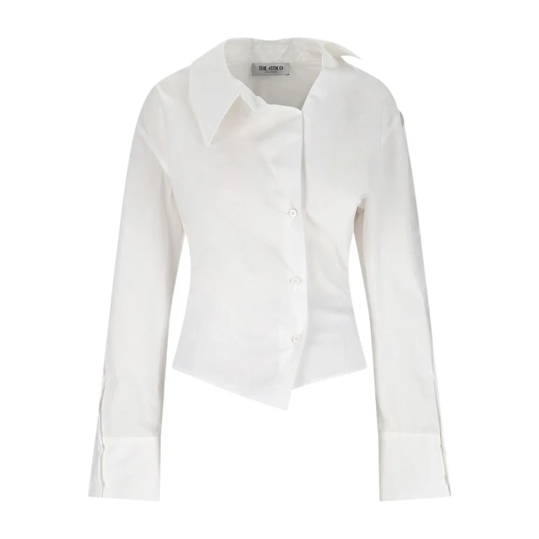 The Attico Buttoned Long-sleeve Top