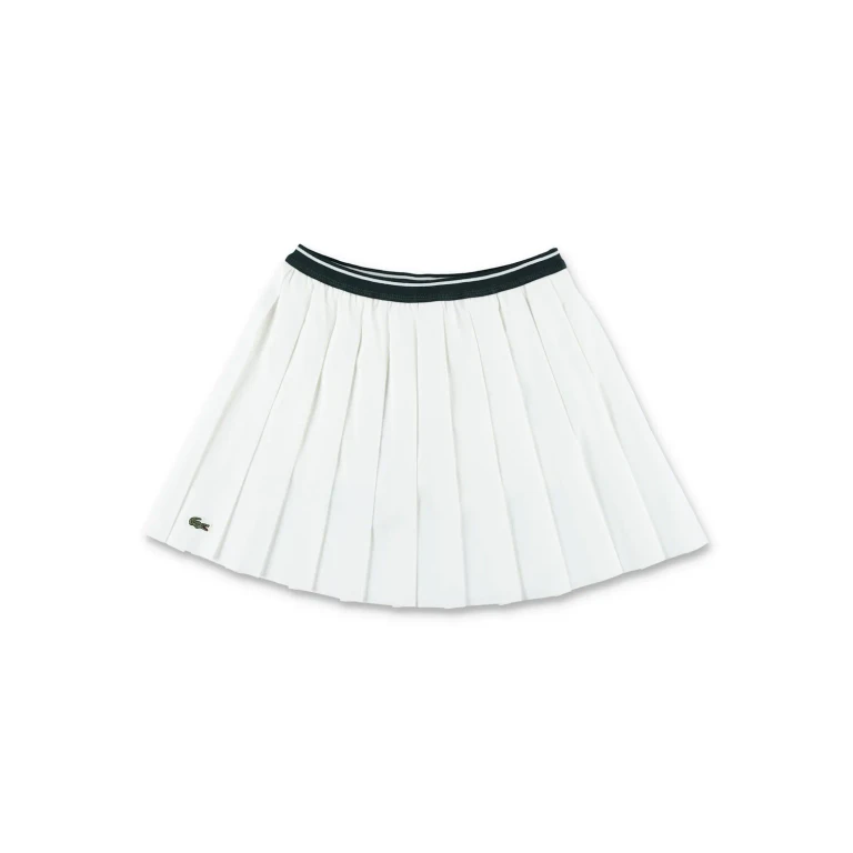 Girl's Pleated Mini Skirt in Recycled Polyester Blend (7085UGW)