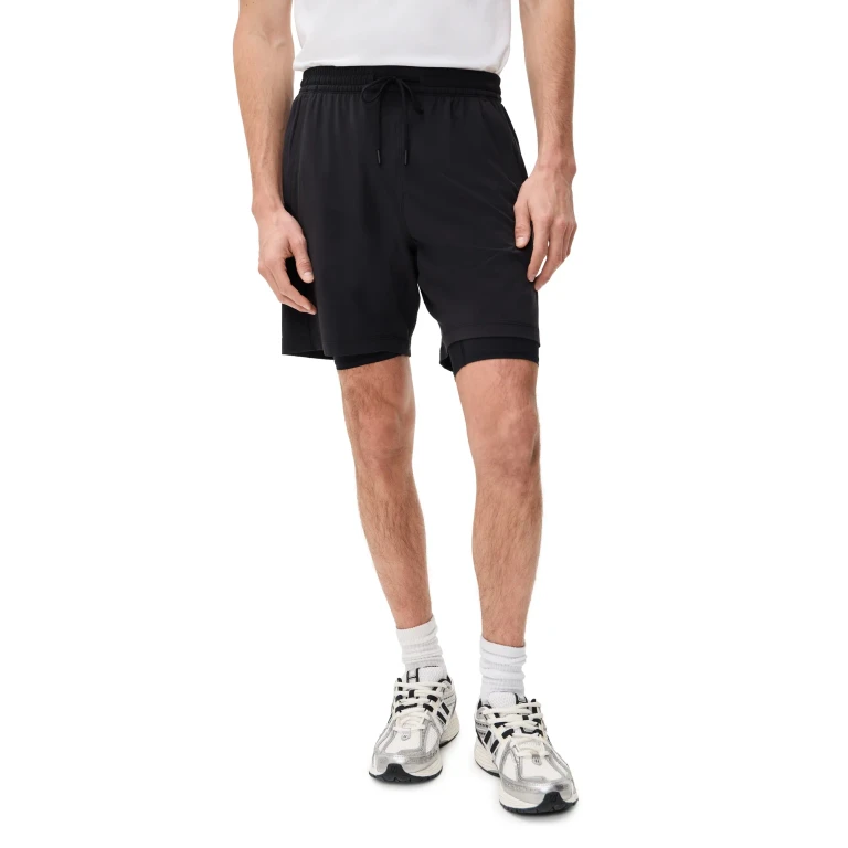 Reigning Champ 4-Way Stretch Nylon Standard Training Shorts 7 Black L