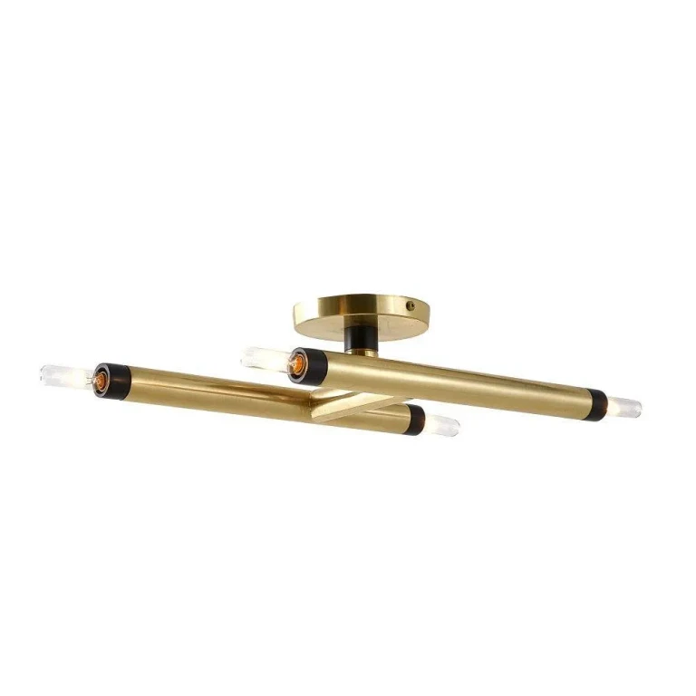 Antique Brass Flush Mount from the Ballard Collection