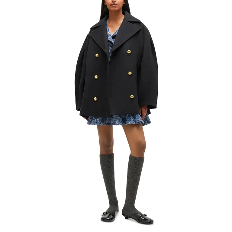 Ganni Oversized Peacoat