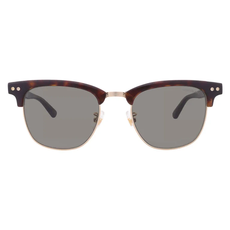 Montblanc Grey Square Mens Sunglasses MB0382S 003 52