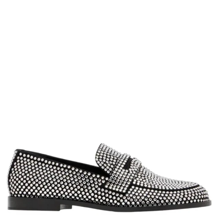 Amina Muaddi Tilda Crystal Loafers