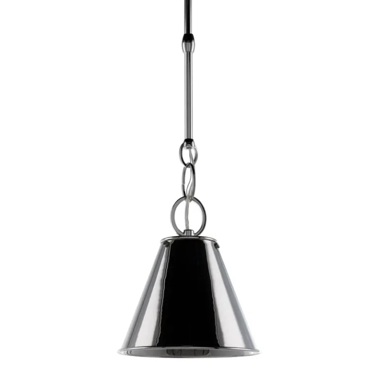 Altamont 9" Pendant Light in Polished Nickel