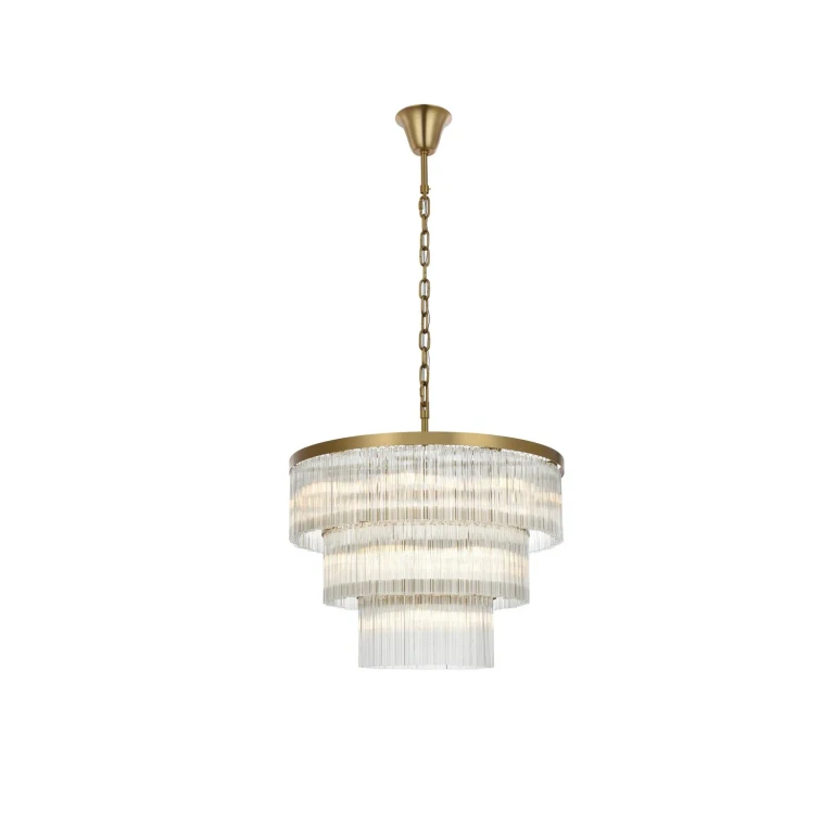Satin Gold Chandelier from the Harlow Collection