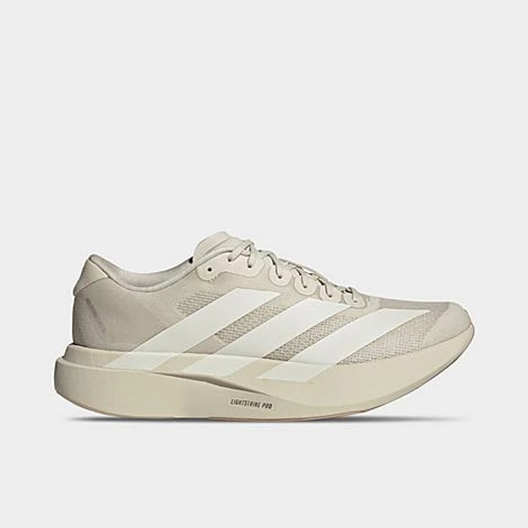 adidas Men's Adizero EVO SL Running Shoes in Alumina/Off White/Warm Sandstone Size: 7.5